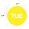 Nevs Dissolvable DaySpots - Tuesday 3/4" circle White w/Yellow DDOT-T34W - alternate 2